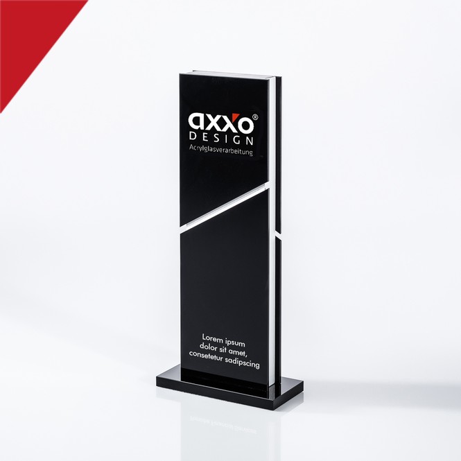 Acrylic and plexiglass award "pylon V2"