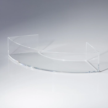Quadrant bin made of acrylic glass