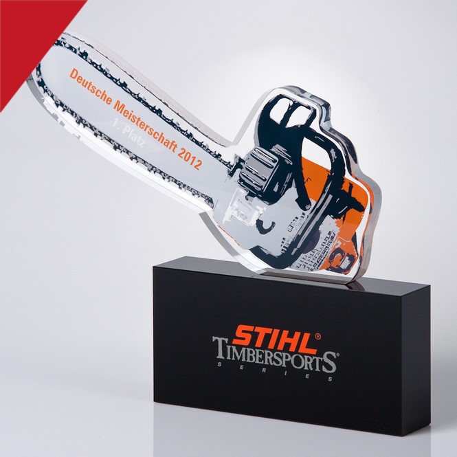 Award made of acrylic glass „Stihl“